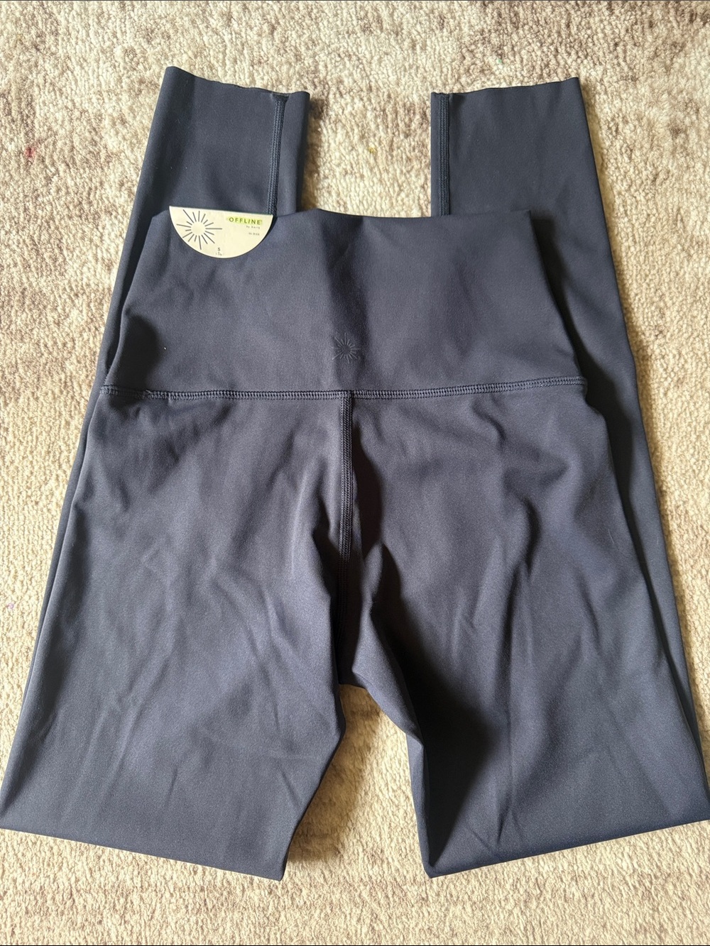 Offline High-Rise Blue Cropped Active Leggings